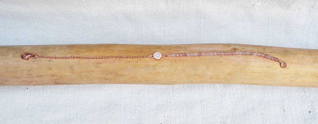 bracciale cerchio quarzo rosa 2