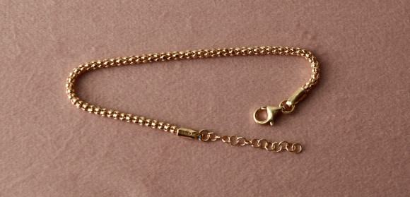 Bracciale tubolare rosè